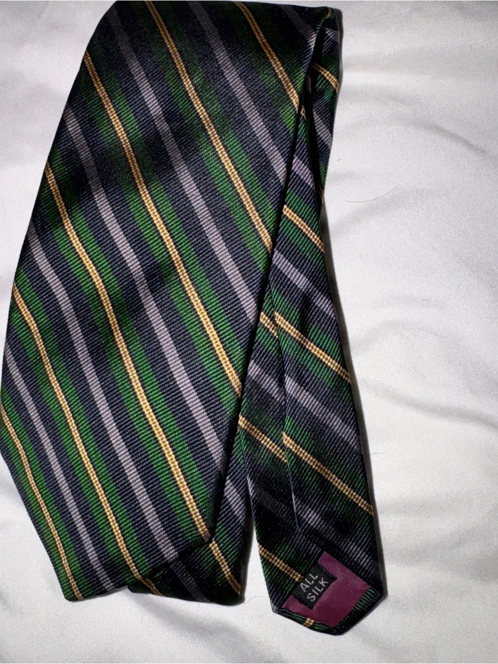 Flintlock Forge LTD Green Striped Men's Tie
